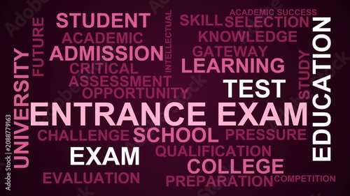 Entrance Exam Word Cloud