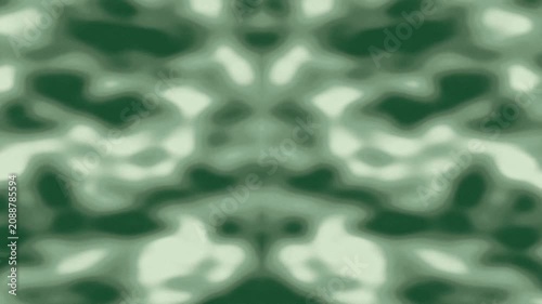 Abstract Green Pattern Shifting in Symmetric Blur with Soft Lighting