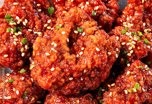 Crispy Korean Fried Chicken with Sticky Gochujang Glaze