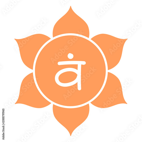 Quadro su tela Svadhishthana chakra icon