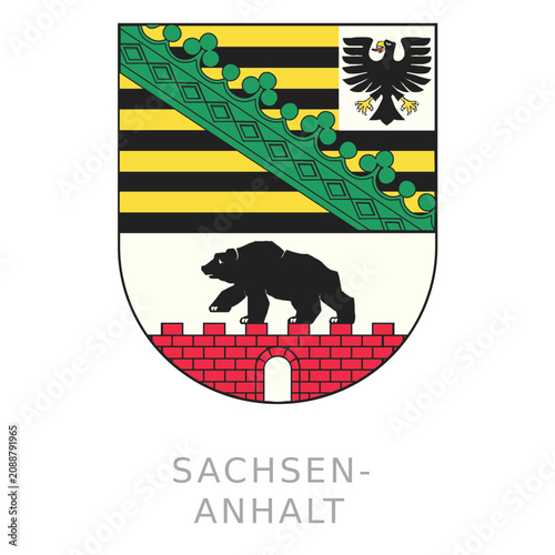 Bild auf Leinwand Sachsen anhalt crest