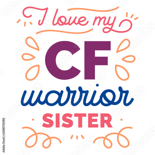 Foto I love my cf warrior sister curl badge sticker