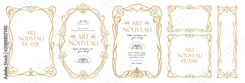 Fotografía Elegant Art Nouveau frames