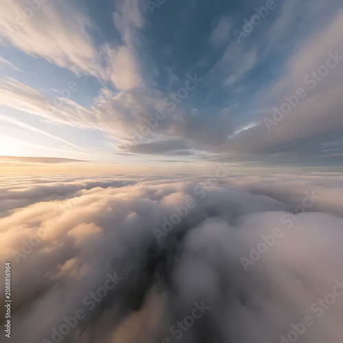 Cloud horizon panorama