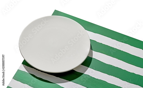 empty white plate