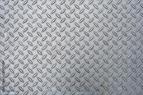 Diamond plate metal texture background for industrial design