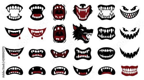 Φωτογραφία Scary Mouths and Fangs Collection: Monsters, Vampires, and Werewolves