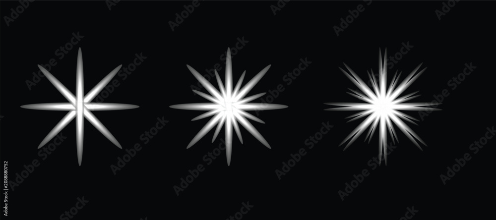 Fototapeta premium Christmas Tree Decoration with Sparkler and Fireworks Vector Illustration for Christmas Holiday Celebration, Bright Star Light Effects and Festive Night Background Design.