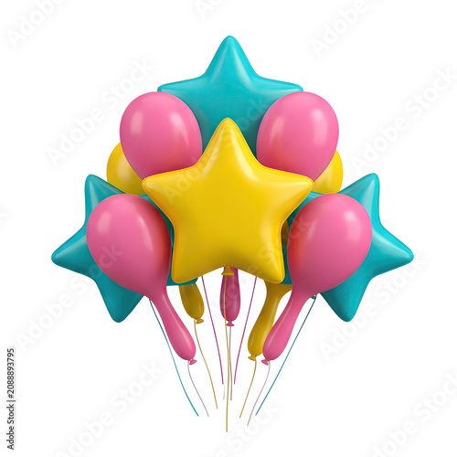 Balloons and Star Shapes