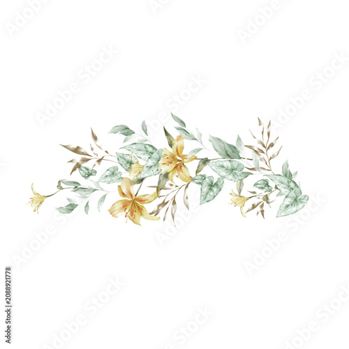 Minimalist watercolor illus...