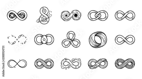 Фотография Infinity Symbol Collection: Diverse Designs and Abstract Concepts