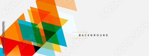 Abstract geometric shapes o...