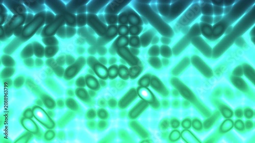 Abstract Pacific Dream gradient animation featuring a glowing capsule-like texture in soft teal, aqua, and cyan tones.