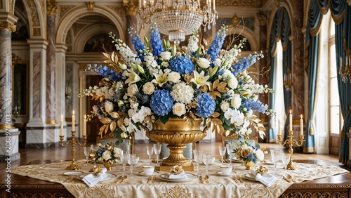 King Birthday Opulent Celebration Dining Table Centerpiece and Decor