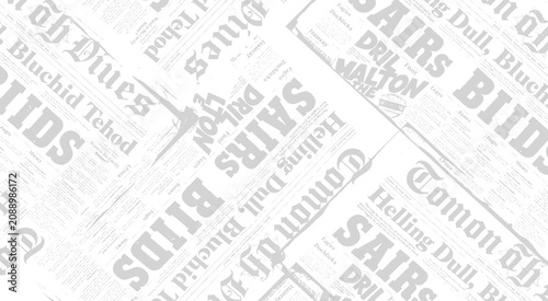 Foto Abstract retro print news layout design texture.