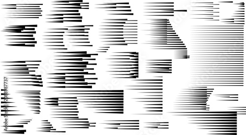 Konstfotografi Pop art speed effect lines horizontal format.