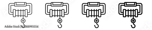 Fotografía Chain Hoist  Icon Set Different Style Collection
