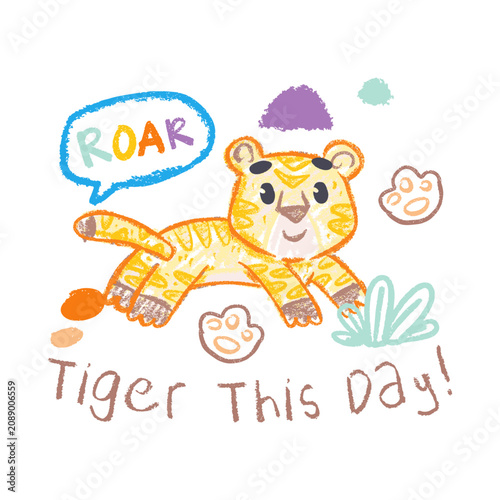 Cute Animal Pun Fox Cartoon Sticker with Hand Drawn Crayon Texture and Think Out of the Fox Creative Motivational Quote for Kids Nursery
