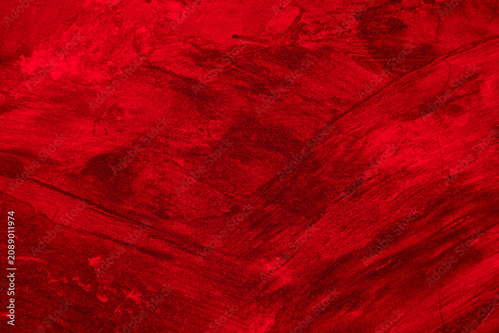 Fototapeta premium Old wall texture cement black red background abstract dark color design are light with white gradient background.