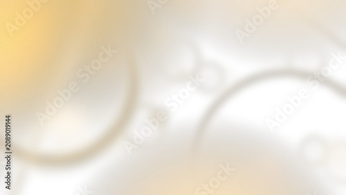 Obraz na plátně Abstract background with soft golden light and blurred circular shapes isolated