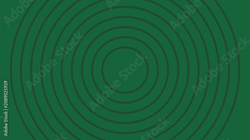Minimalist green concentric circles motion animation 4k background, loop