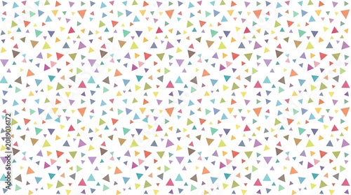 Colorful abstract watercolor triangle pattern background with watercolor