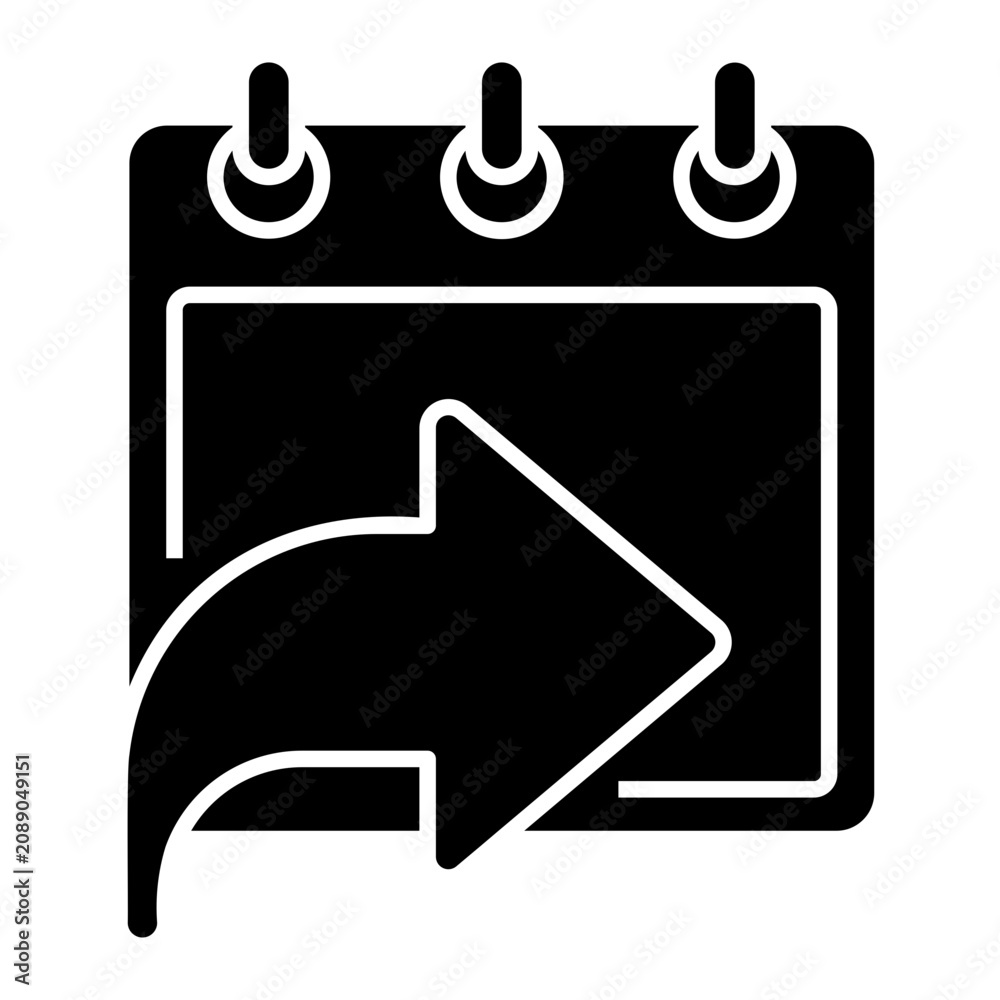 Fototapeta premium future Solid icon