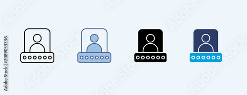 Canvastavla User Name Multiple Icon Illustration Vector