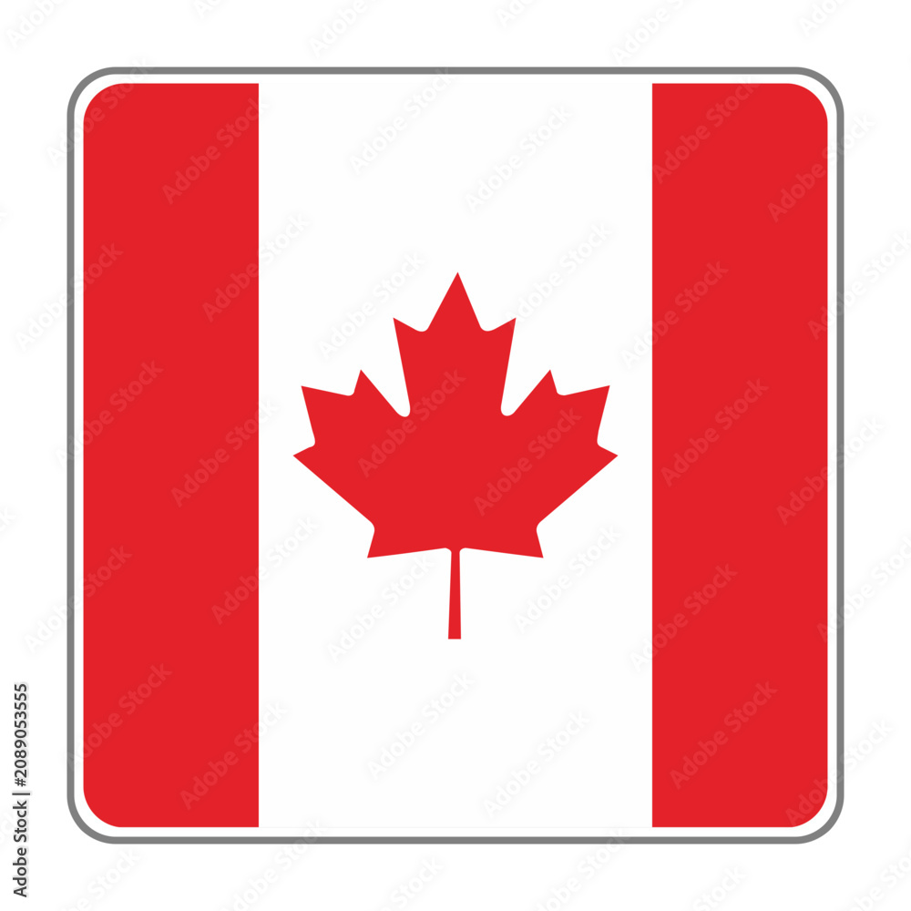 Obraz premium Canada Country Flag Vector Design