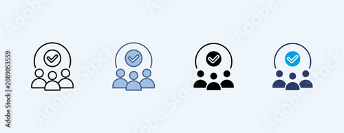 Group Multiple Icon Illustration Vector