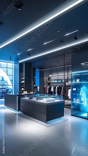 Modern luxury store interior design showcase.