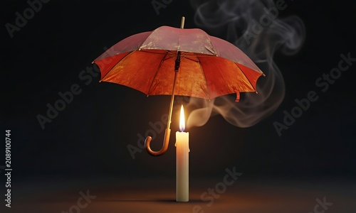 lamp in the dark