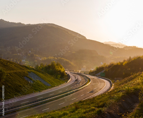 Konstfotografi highway in bosnia and herzegovina