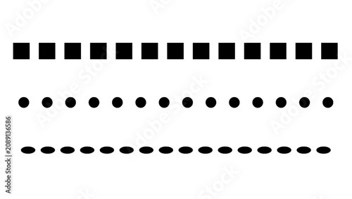 Dashed and dotted line patterns