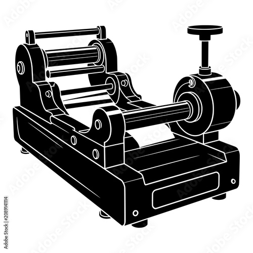 Precision industrial labeling machine for packaged product applications.