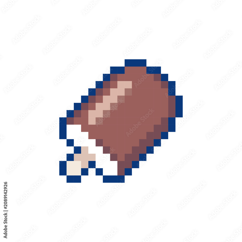 Fototapeta premium Pixel Art Chocolate Popsicle Icon. 8bit Cute Frozen Ice Cream Bar, Retro Summer Dessert Sticker, Sprite and Badge