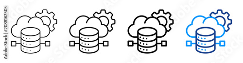 Φωτογραφία Data Orchestration Outline Icon Set