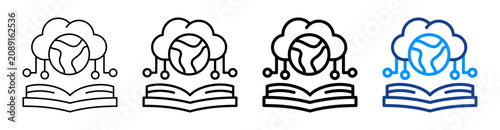 Photos Semantic Layer Outline Icon Set