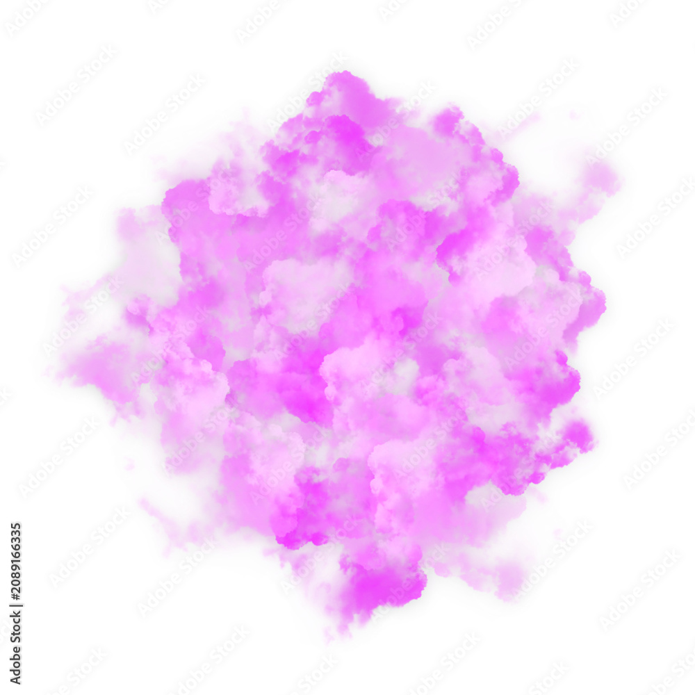 Fototapeta premium Pink Purple Colored Smoke Cloud Explosion 