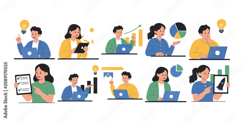 Fototapeta premium Startup and Innovation Illustration