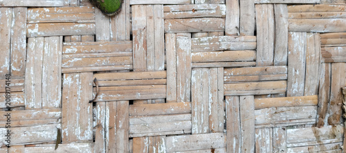 texture of a bamboo mat
