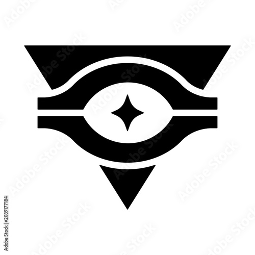 Tableau sur toile Esoteric Icon - Solid Black