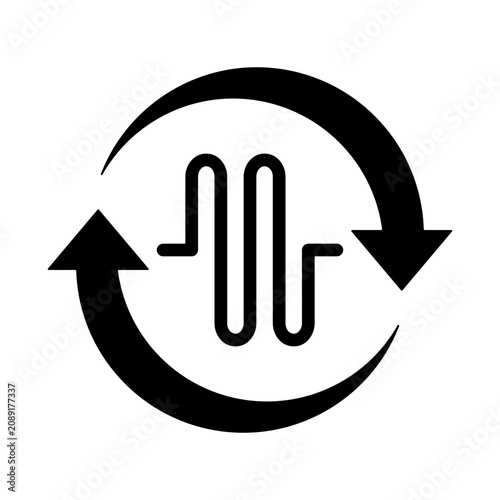 Fotografia Synthesis Icon - Solid Black