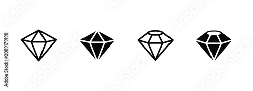 Diamond icon set. Gemstone, brilliant
Banking, Jewelry, Gem stone icons button, vector, sign, symbol, logo, illustration, editable stroke outline line, design style isolated on white linear pictogram