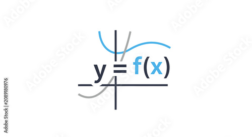 Konstfotografi Mathematical function graph with coordinate axes.