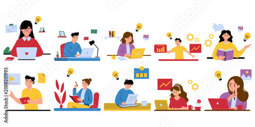Startup and Innovation Illustration