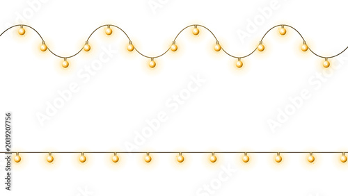 Golden String Lights illuminating a festive celebration on a clear evening