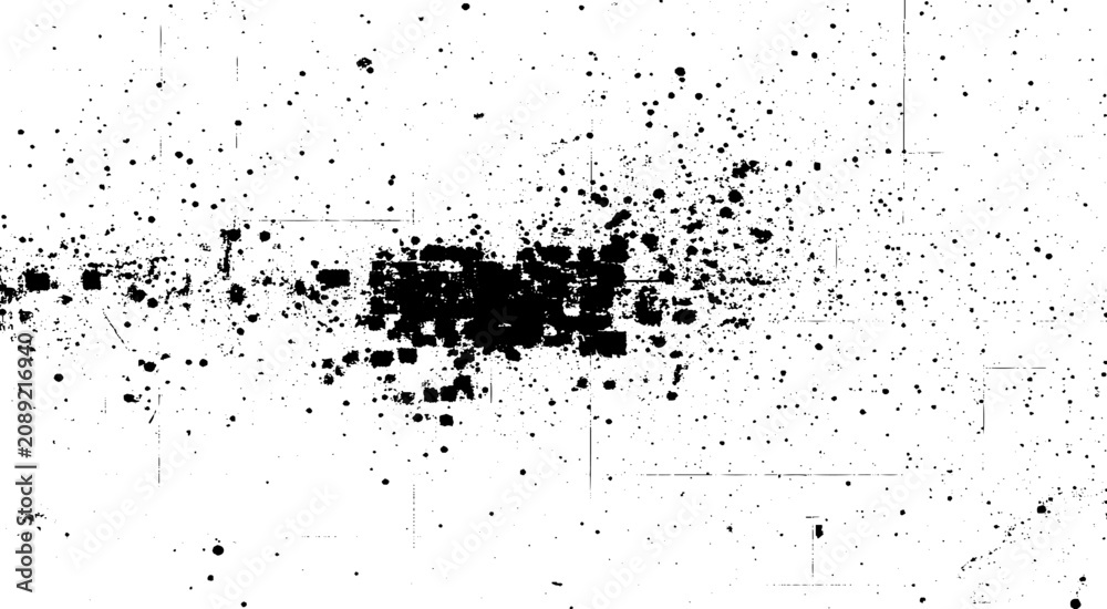 Naklejka premium Faded black-white dyed paper texture. Sketch grunge design. Use for poster, cover, banner, mock-up, stickers layout. 