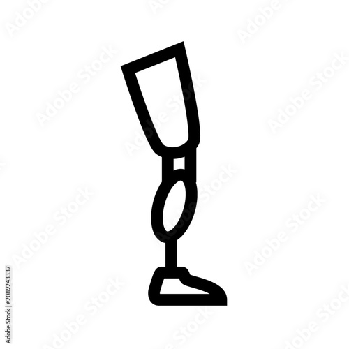 prosthesis black line icons set for digital and print projects.