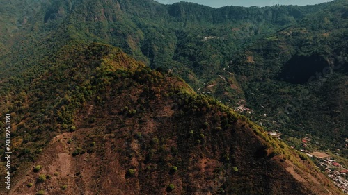 Majestic Mountain Landscape near Lake Atitlan Fall Colors